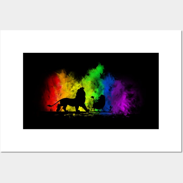 Hakuna Matata Rainbow! Wall Art by valsymot